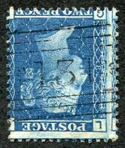 SG45 2d Blue Plate 8 Fine Used Inv Wmk From The Reginald Phillips Collection