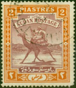 Sudan 1921 2p Purple & Orange-Yellow SG26 Fine Used