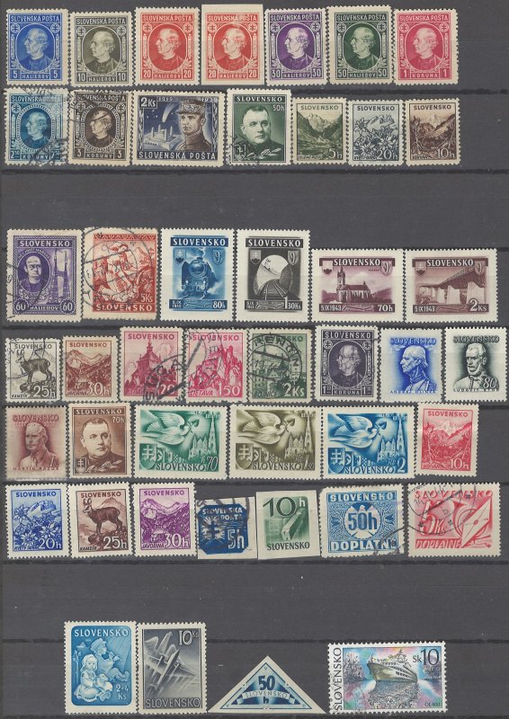 COLLECTION LOT # 2351 GERMANY INJ SLOVAKIA 45 ALL CONDITION STAMPS 1939+CV+$21