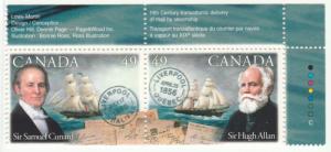 Canada 2041&2042  Sir Samuel Cunard & Sir Hugh Allan  MNH