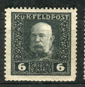 AUSTRIA; 1915 F. Joseph KUK FELDPOST issue fine Mint hinged 6h. value