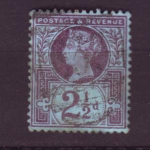 J19750 Jlstamps 1887-92 great britain used #114 queen