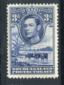 BECHUANALAND; 1938 early GVI Pictorial issue Mint hinged 3d. value