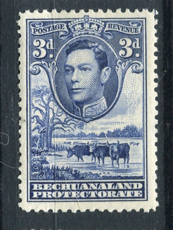 BECHUANALAND; 1938 early GVI Pictorial issue Mint hinged 3d. value