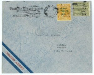 99841 - GUATEMALA - POSTAL HISTORY - AIRMAIL COVER Slogan postmarks 1933