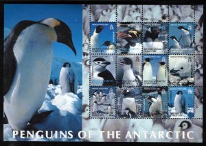 BRITISH ANTARCTIC 2003 Penguins S/S; Scott C1, SG 365a; MNH