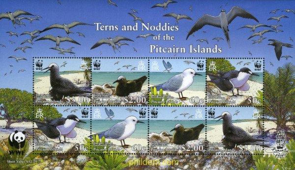 200803 MNH PITCAIRN Islas 2007 AVES MARINAS DE LAS ISLAS PITCAIRN