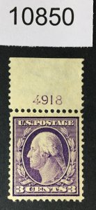 US # 333 PLATE SINGLE MINT OG LH XF CAT. $30 LOT #10850