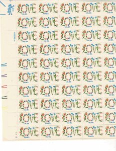 Love 20c US Postage Sheet #1951 VF MNH