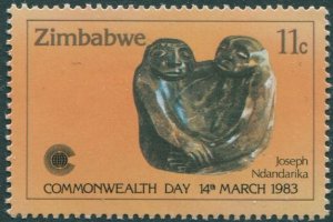 Zimbabwe 1983 SG623 11c Commonwealth Day sculpture MNG