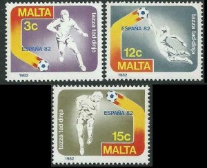 1982 Malta 663-665 1982 FIFA World Cup in Spain