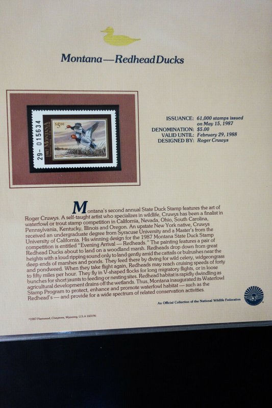 US Mint State Duck Stamp Collection