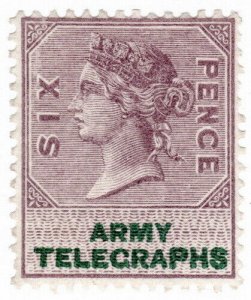 (I.B) QV Telegraphs : Army Telegraphs 6d