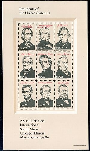 US Stamp #2217 MNH - Ameripex Complete Se-Tenant Full Sheet of 9