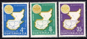 Guatemala (1956) #C207-9 MNH