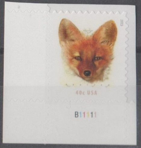 #5742, PL#B11111, L/L Single. Red Fox - Higher value postage MNH.