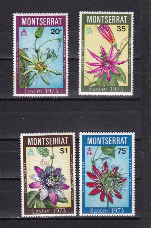 LI07 Montserrat 1973 Easter  mint hinged stamps  full set