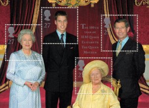 Great Britain 2000 - Queen Mother's 100th   - MNH sheet # sc 1943