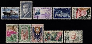 France 1962 various single stamp commemoratives [Used]