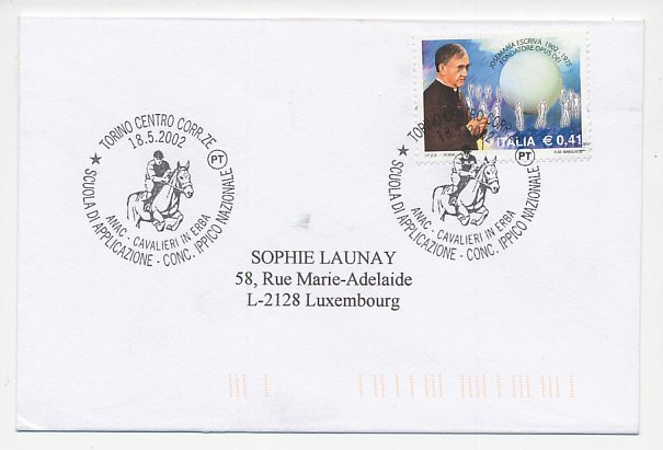 Cover / Postmark Italy 2002 Horse race