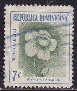 Dominican Republic 491  Mahogany Flower 1957