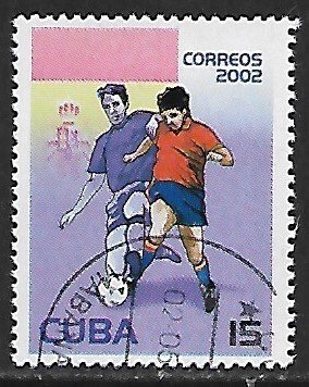 Cuba # 4216 - World Cup Soccer - Spain - unused / CTO....{Z30}