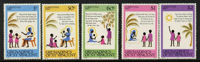 St Vincent Grenadines 194-8 MNH Christmas, Carol, De Borning Day
