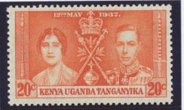 Kenya Uganda Tanganyika SG 129  Mint Never Hinged 