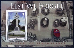 ZAYIX Isle of Man 1283 MNH National War Memorial World War I 061223SM186M