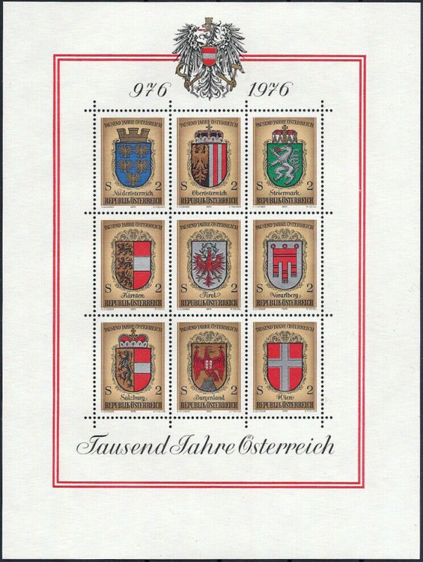 1976 Austria Complete Year Set with Sheets VF/MNH, CAT 35$ pay only 15%! 
