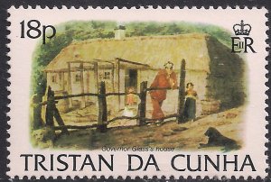 Tristan Da Cunha 1983 QE2 18p Island History Umm Stamp SG 355 ( G888 )