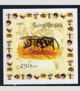 GUINEA-BISSAU 2001 Bees Deluxe s/s Mint (NH)