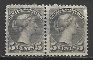 COLLECTION LOT 7695 CANADA #42 UNG PAIR 1888 UNG CV+$400