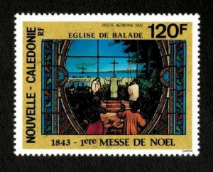 New Caledonia Air Post 1993 - Christmas Mass - Single Stamp - Scott C256 - MNH