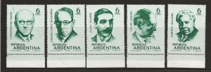 ARGENTINA   SC #  908 - 12   MNH