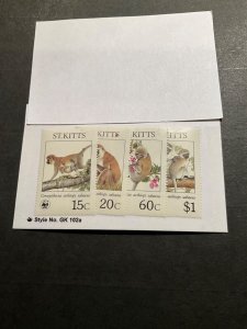 Stamps St Kitts Scott #189-92 hinged