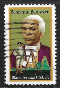 US #1804 15c Black Heritage - Benjamin Banneker