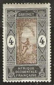 Dahomey 44 mint, hinge remnant, paper adhesion on gum. 1913. (D271)