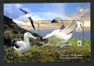 Tristan da Cunha 988, MNH, Birds Tristan Albatross WWF 2013. x19762