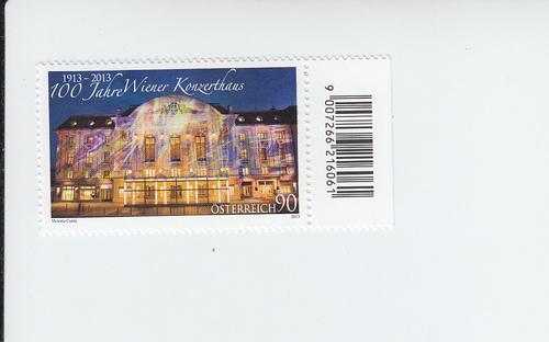 2013 Austria Vienna Concert House (Scott 2443) MNH