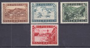 Austria Sc 496-499 MNH. 1946 Scenic Views complete F-VF