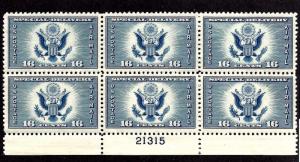 CE1 Mint,OG,NH... Plate Block of 6... SCV $22.50