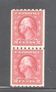 411, COIL PAIR, NICE FRESH,  MINT LH, ship $1.00
