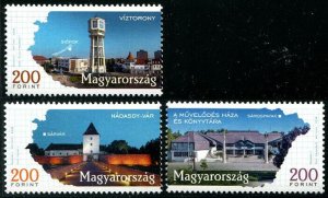 HERRICKSTAMP NEW ISSUES HUNGARY Sc.# 4478-80 Cities 2018