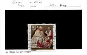 Germany, Postage Stamp, #B740 Used, 1992 Christmas (AB)