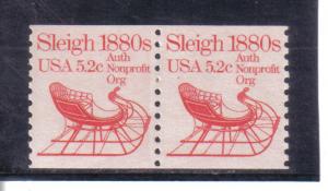  1900 - 5.2 Sleigh mnh pair f-vf. 