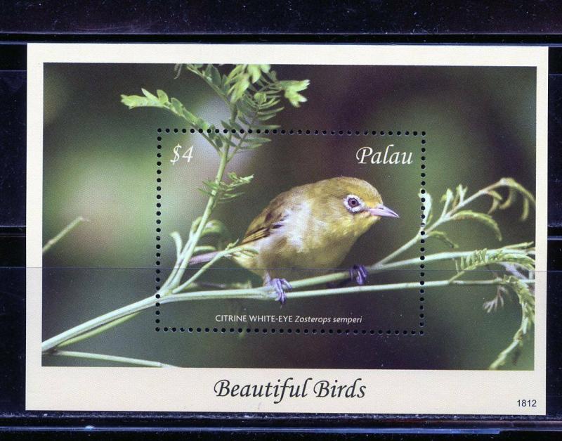 PALAU 2019  BEAUTIFUL BIRDS SOUVENIR SHEET MINT NEVER HINGED 