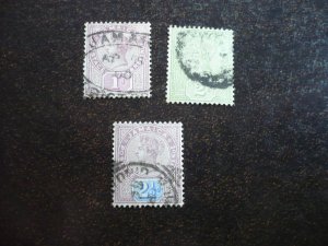 Stamps - Jamaica - Scott# 24,25a,26 - Used Set of 3 Stamps