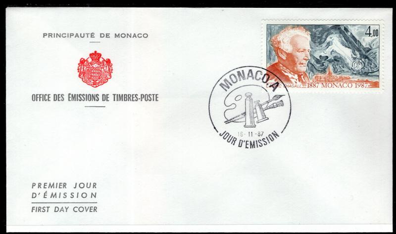 Monaco 1599 U/A FDC