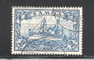 Samoa (German), Scott #67   VF, Used, Kaiser's Yacht, CV $130.00 ..... 5...